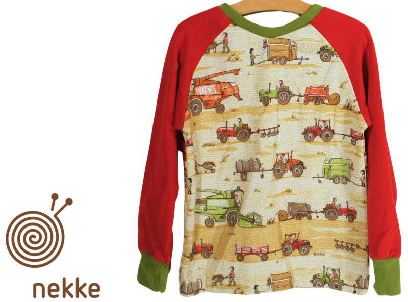 Bio - Sweatshirt Raglan "Traktor" von nekkeklix