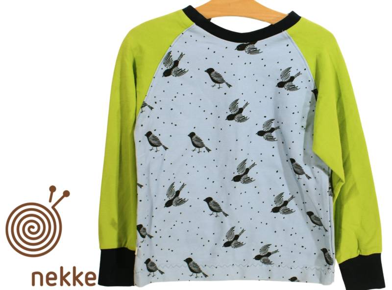 Bio - Sweatshirt Raglan "Vögel" von nekkeklix