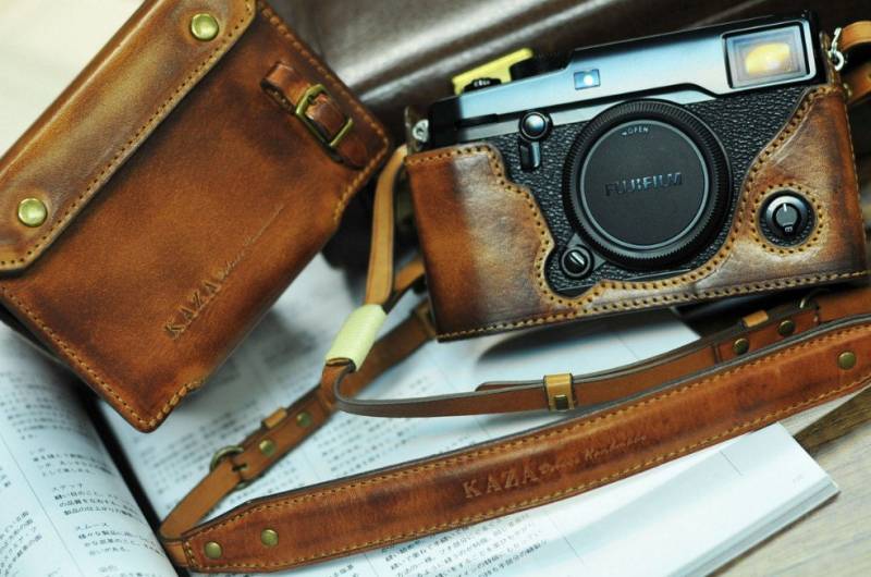 Hochwertige Ledertasche Für Fujifilm X-Pro2 Xpro2 Inklusive Und in Vintage Braun von nelisgood