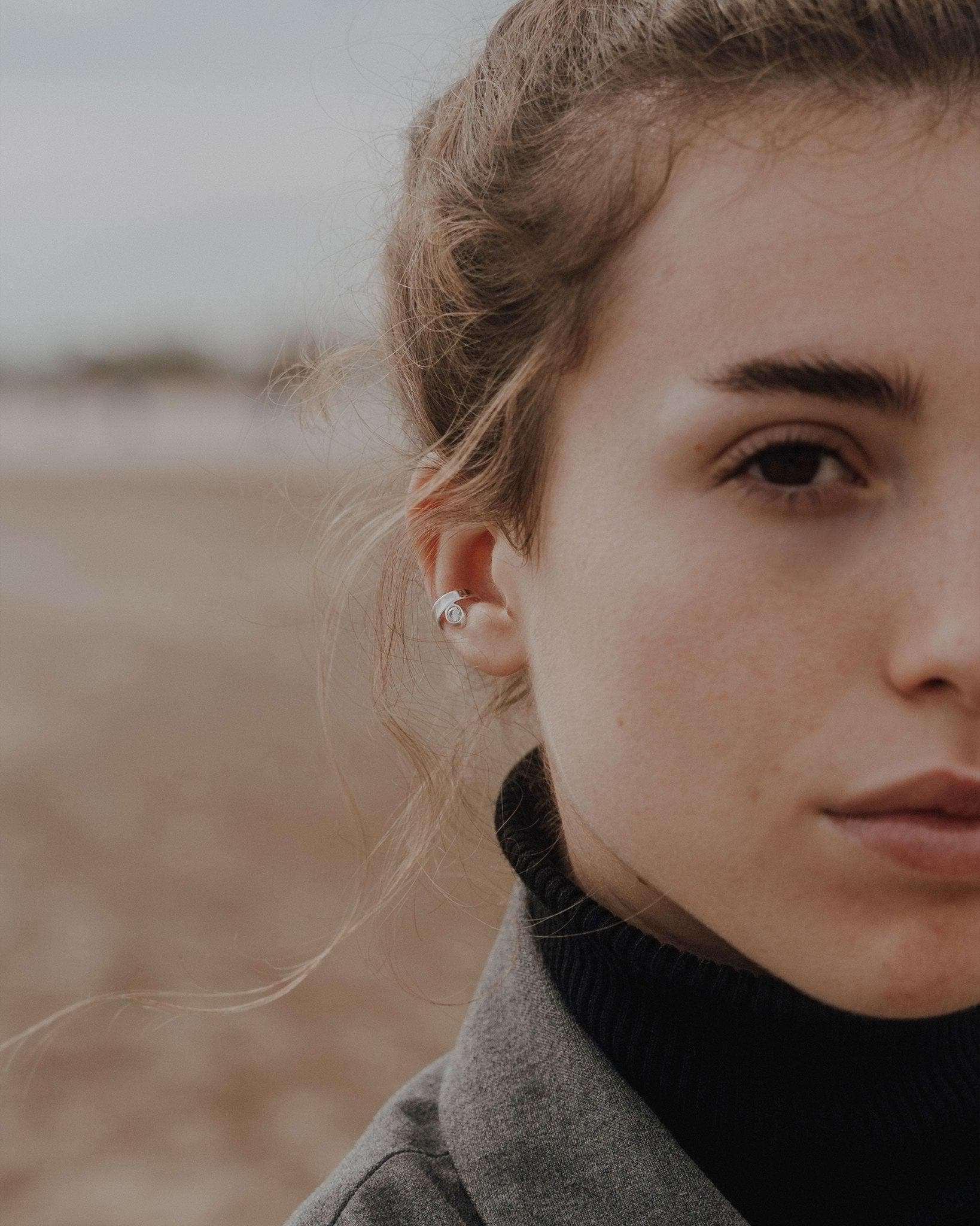 Galileo Ohrring Ohne Ohrlöcher Tragbar | Silber Und 18K Gold Vermeil von nellaundsina