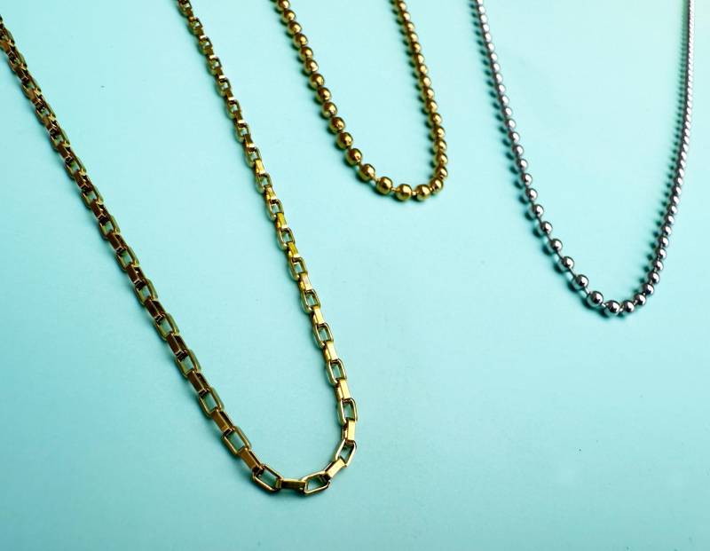 Mix & Match/Kette Mit Anhänger Acrylanhänger Quaste Coin Stainless Steel Silber Gold Halskette Bff Neon Stern Blitz Herz Buchstabe von nelous