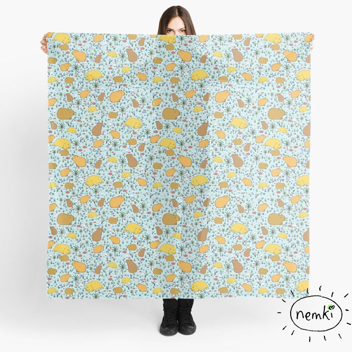 Capybara Chiffon Schal von nemki