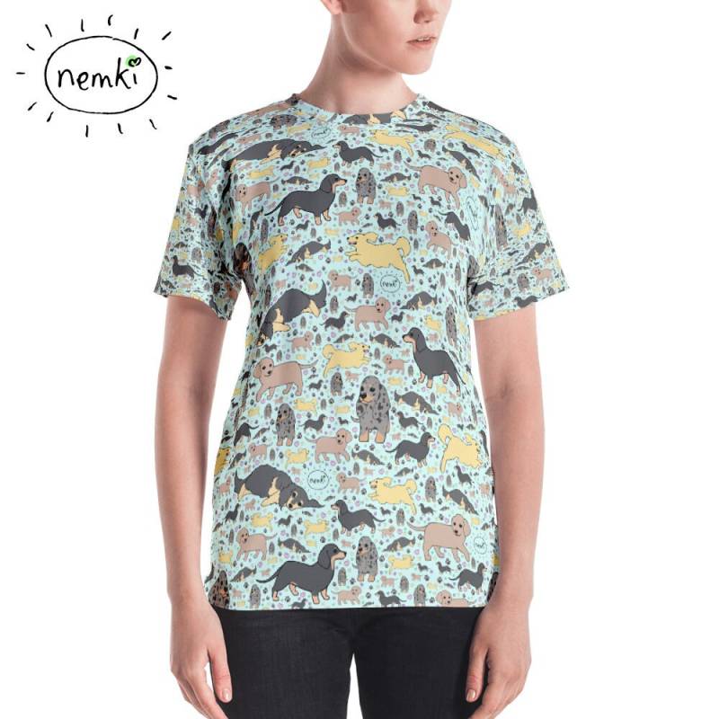 Dackel T-Shirt T-Shirts Frauen Weiner Hund Oben Kleidung Geschenk Für Ihren Liebhaber Besitzer von nemki