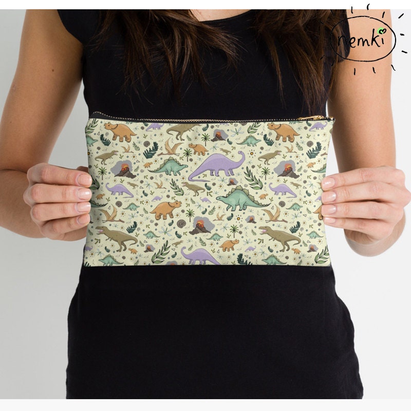 Dinosaurier Reißverschlusstasche von nemki