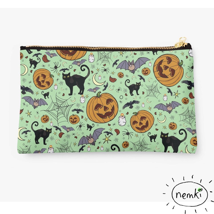 Halloween Reißverschlusstasche von nemki