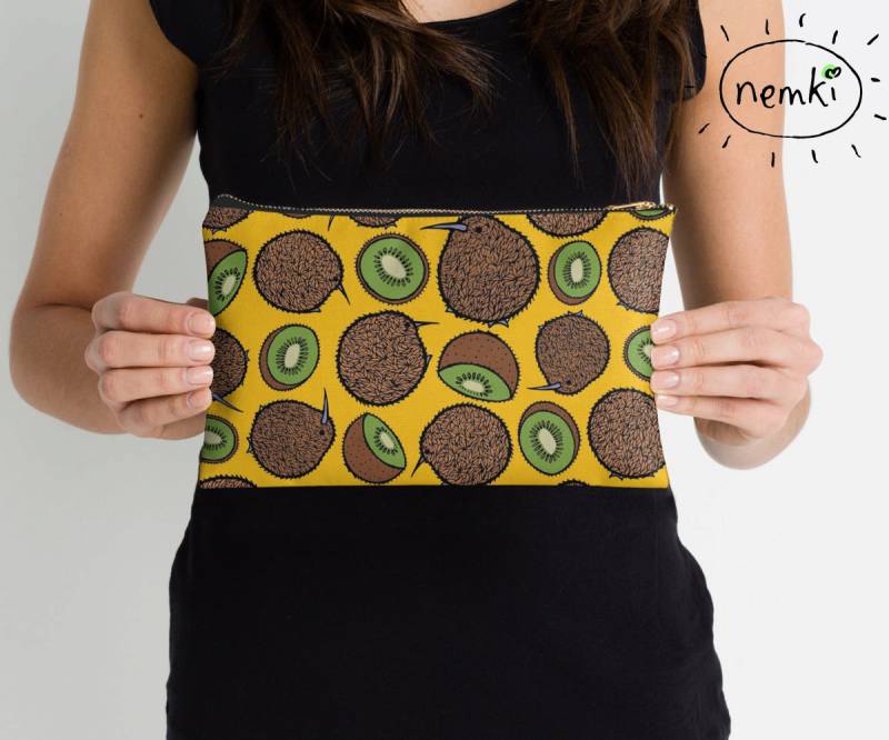 Kiwi Reißverschlusstasche von nemki