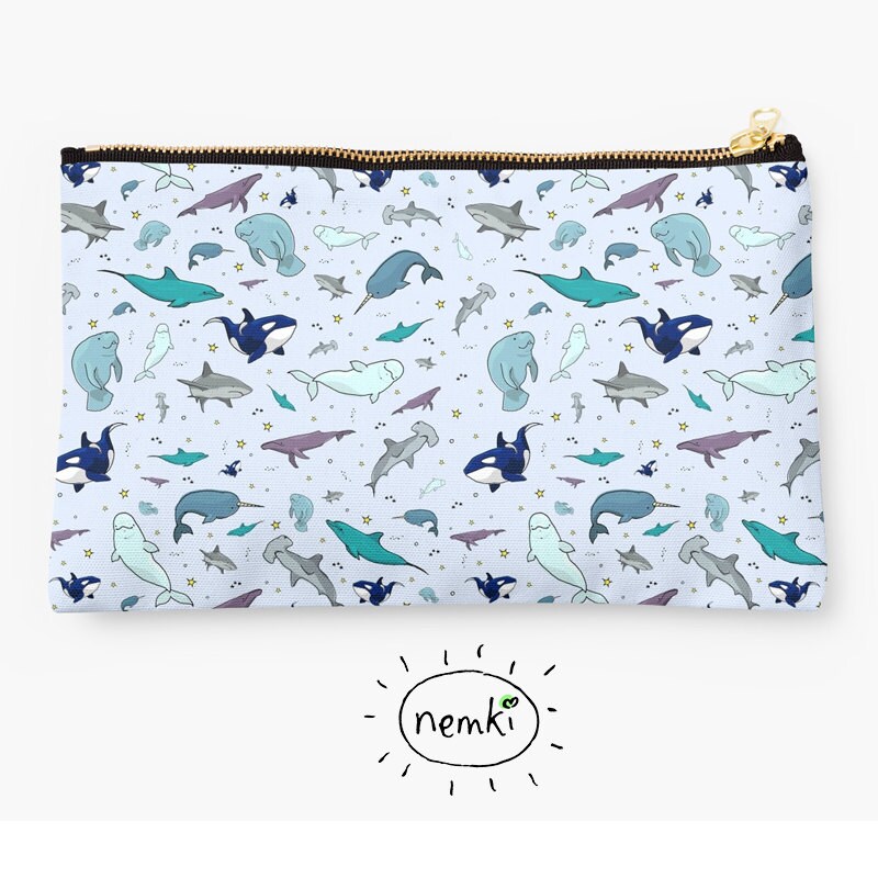 Meerestier Reißverschlusstasche von nemki