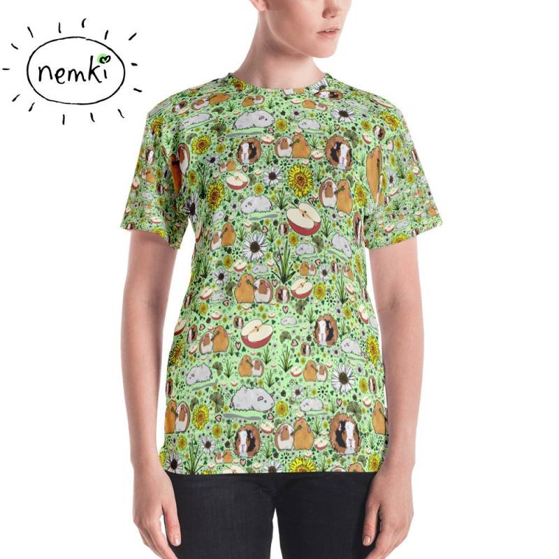 Niedliche Meerschweinchen T-Shirt Frauen Oben Kleidung Geschenk Für Sie von nemki