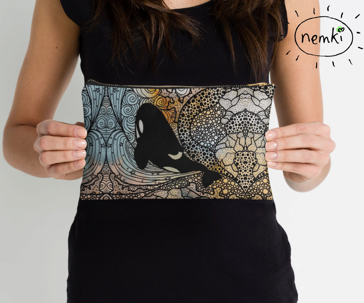 Orca Reißverschlusstasche von nemki