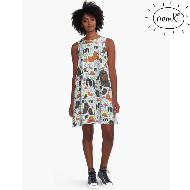 Spaniel-Kleid Für Frauen, Niedliches Hundekleid Hundegeschenke Sie, Niedlicher Frauen-Hundedesign-Kleidung von nemki