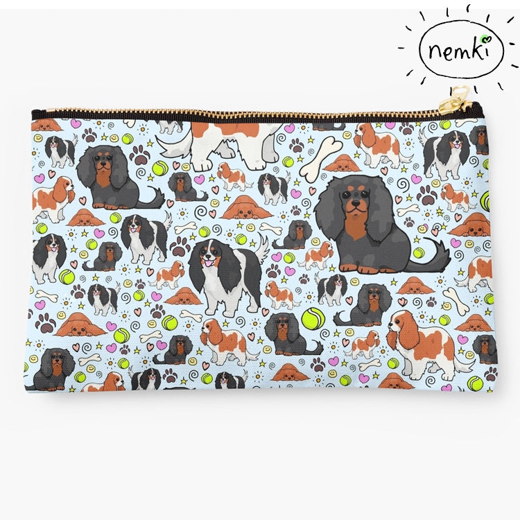 Spaniel Reißverschlusstasche von nemki
