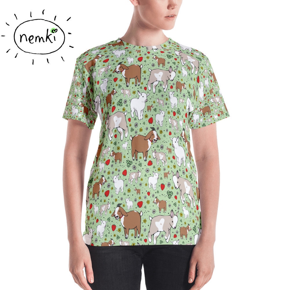 Süße Ziege T-Shirt Ziegen Frauen Oben Kleidung Geschenk Für Sie von nemki
