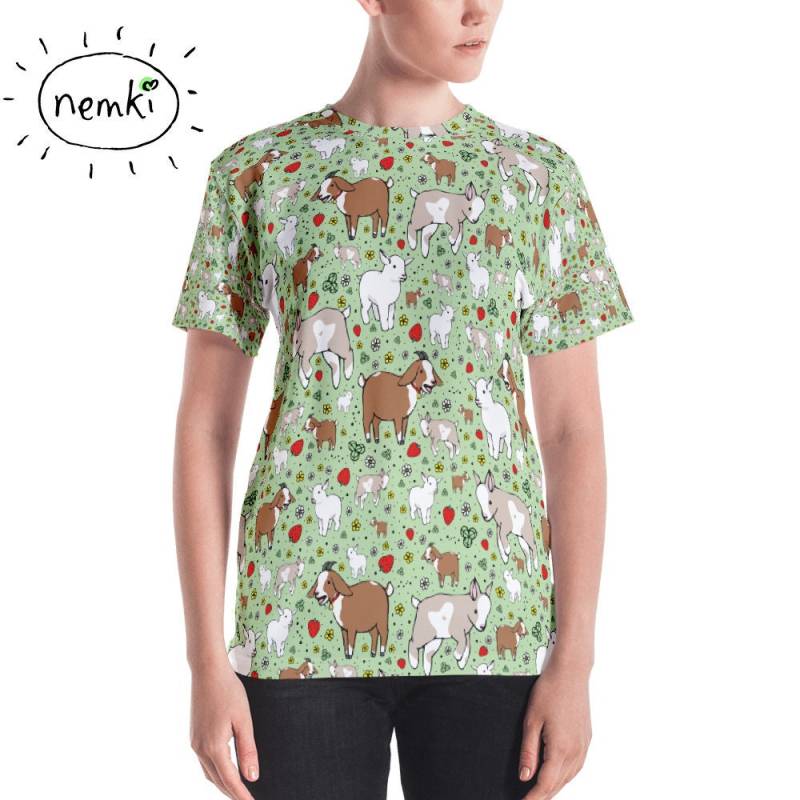 Süße Ziege T-Shirt Ziegen Frauen Oben Kleidung Geschenk Für Sie von nemki