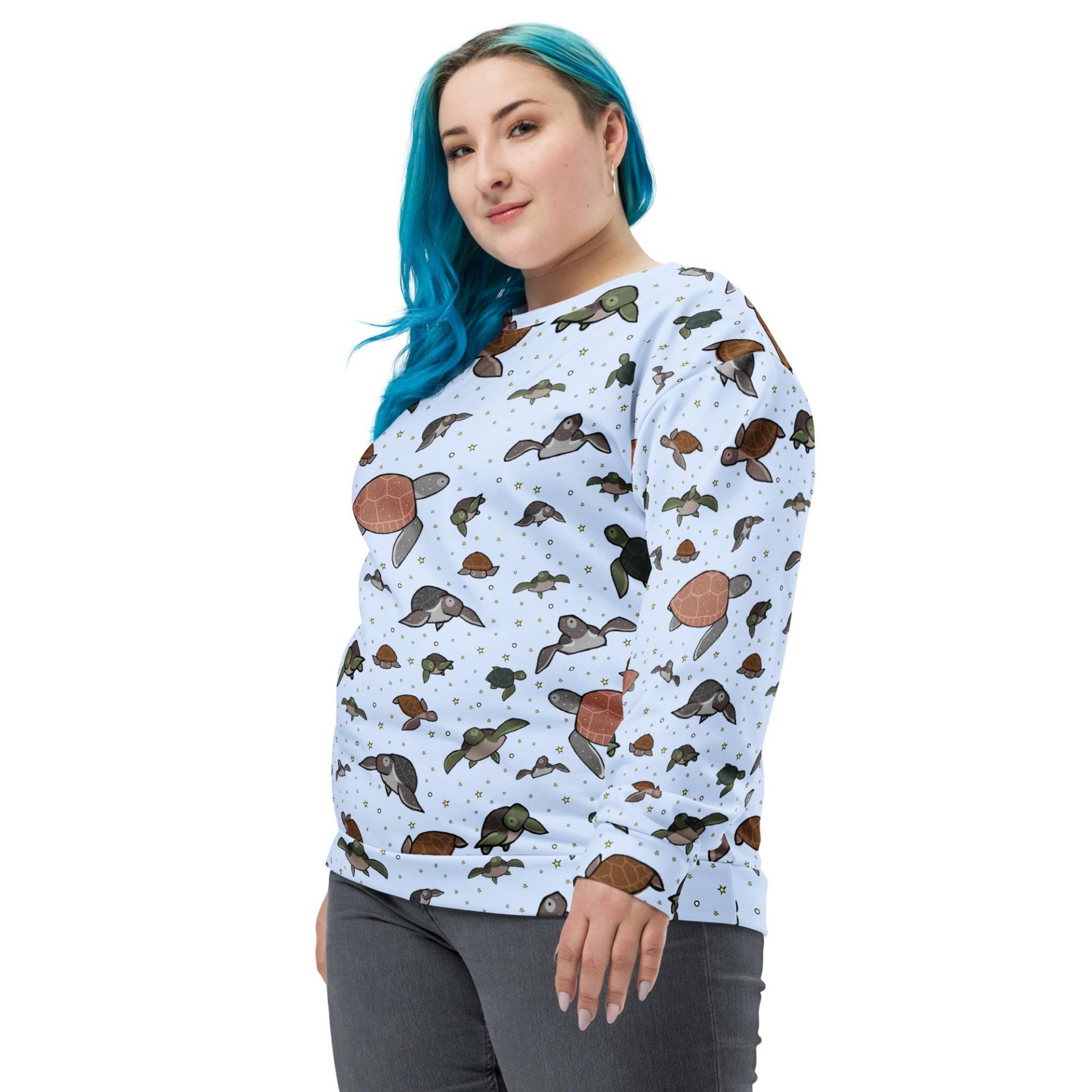 Süßer Meeresschildkrötenpullover Aus Recycled Polyester von nemki