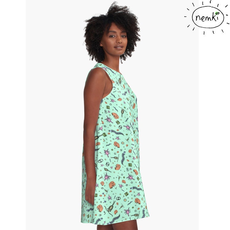 Wissenschaft Kleid Biologie Mikrobiologie Für Frauen Geeky Süßes Geek von nemki