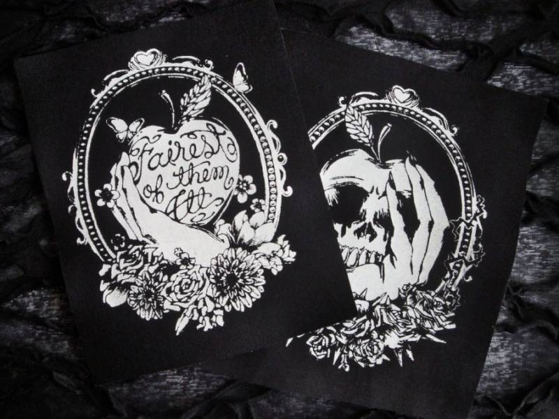 Fairy Tale Äpfel Punk Goth Handmade Sew-On Fabric Patches von neoshiki