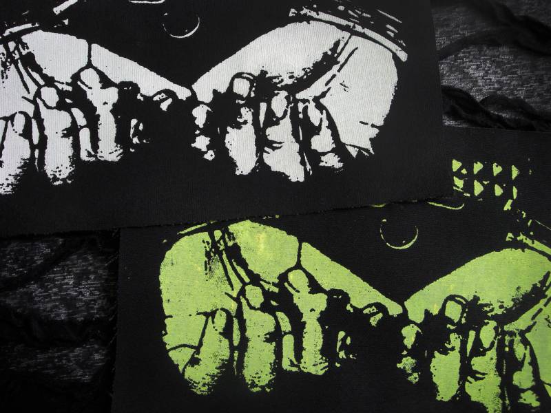 Handschellen Punk Handmade Sew-On Fabric Patches von neoshiki