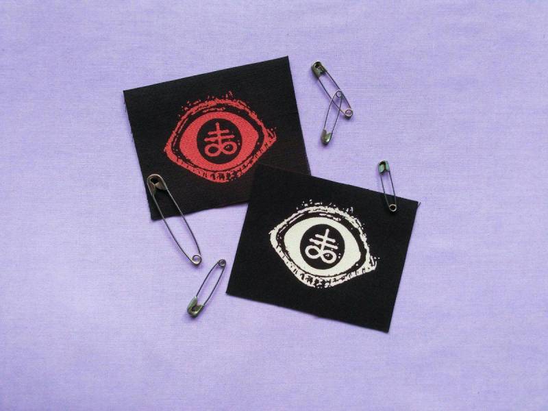 Laveyan Eye Satanic Goth Handgemachte Aufnäher Zum Aufnähen von neoshiki