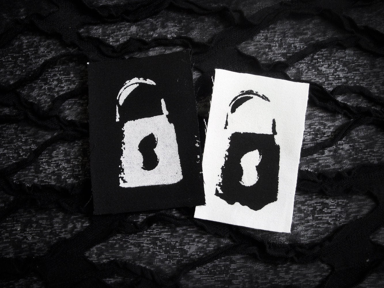 Lock Punk Handmade Sew-On Fabric Patches von neoshiki