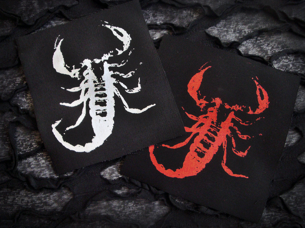 Skorpion Punk Goth Handgemachte Sew-On Fabric Patches von neoshiki