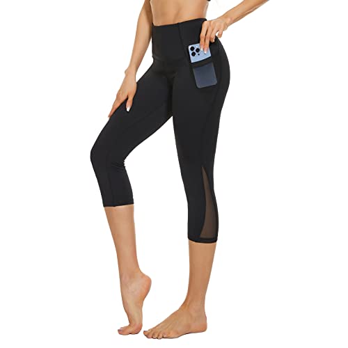 neppein Sport Leggings mit Taschen,Damen High Waist Blickdicht Leggings Sporthose Yogahose Fitnesshose von neppein