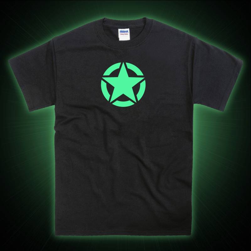 Army Star Glow in The Dark Tshirt Army Star Glow in The Dark Tshirt von nerdkeyz