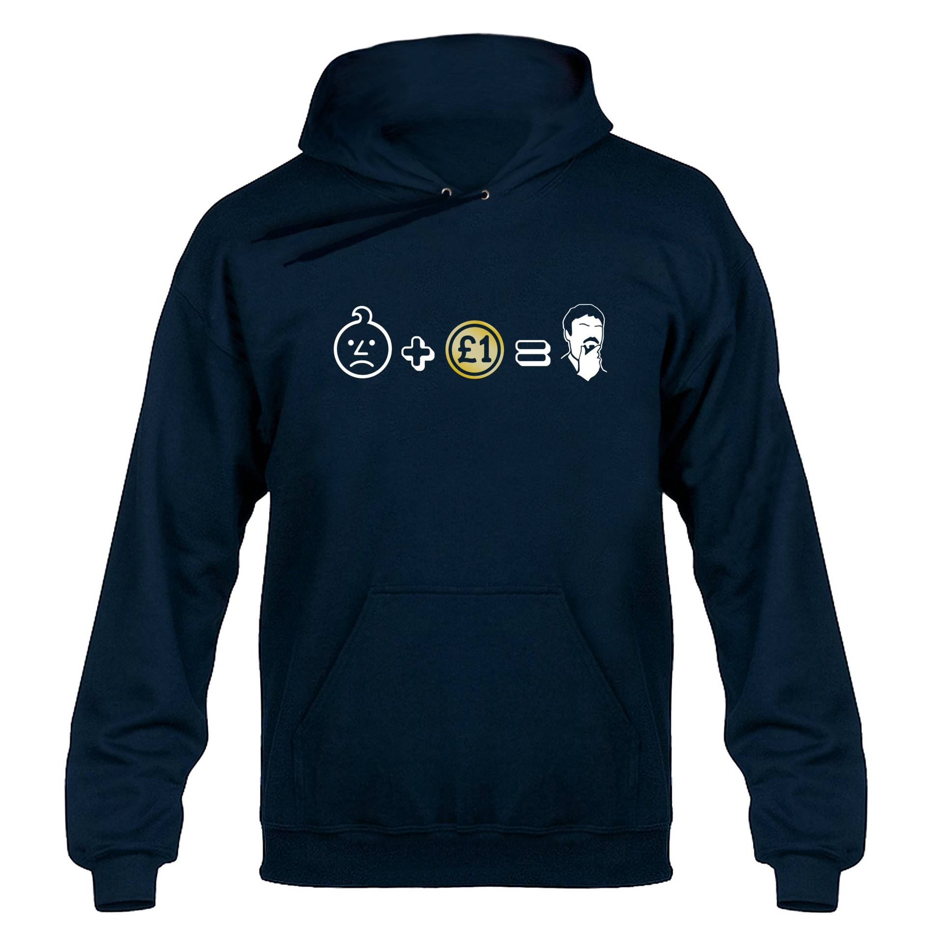 Ashens Onion + Pound Math Hoody Hoodie Kapuzenpullover Navy Blau Ashens Onion + Pound Math Hoody Hoodie Kapuzenpullover Navy Blau von nerdkeyz