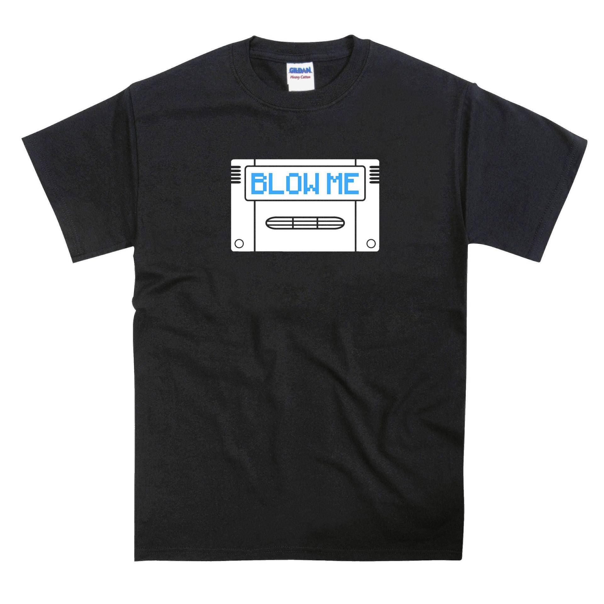 Blow Me Snes Spiel Patrone T-Shirt von nerdkeyz