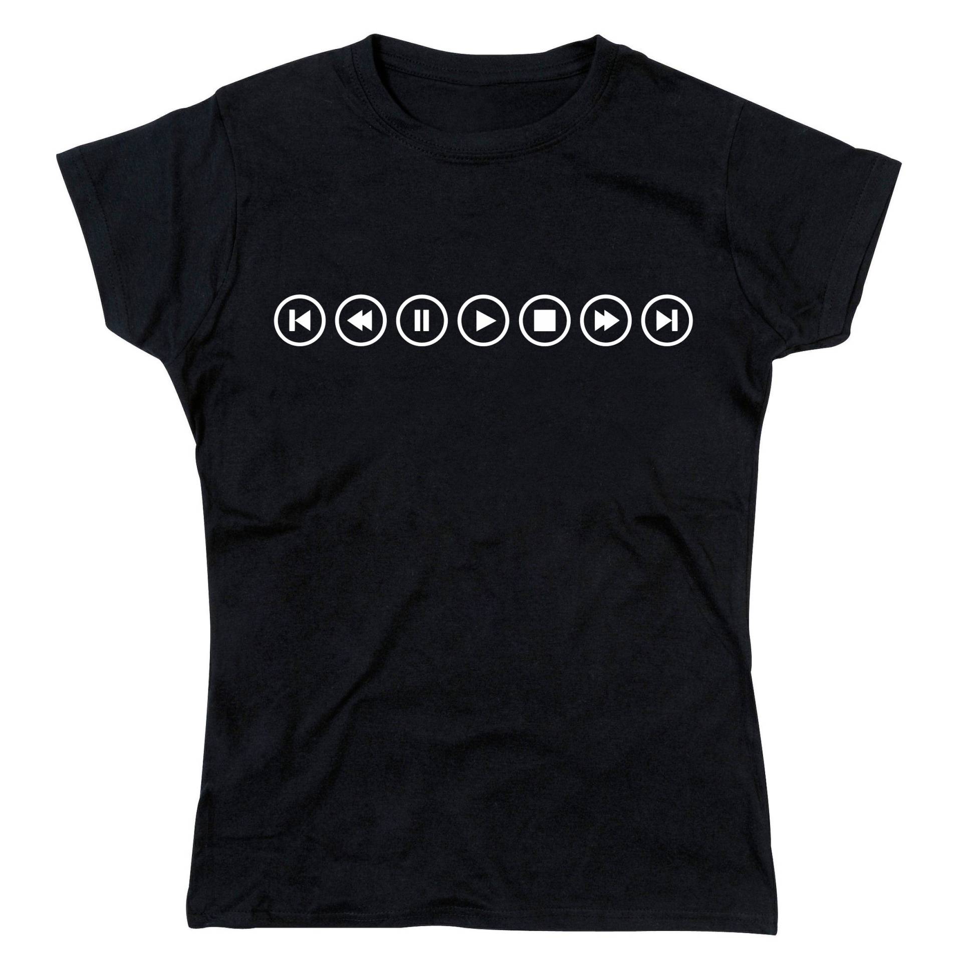 Damen Music Controls Tshirt von nerdkeyz