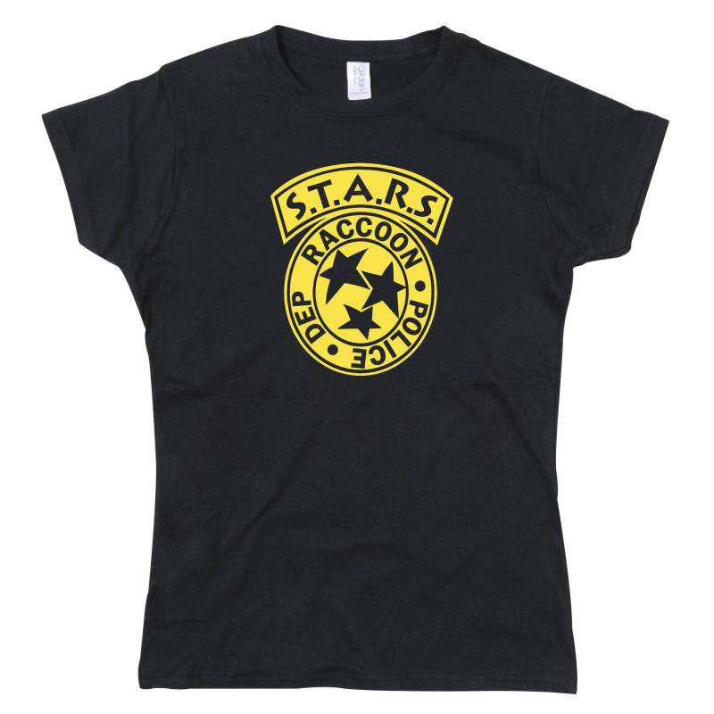 Damen Resident Evil Stars Waschbär Polizei Abt Emblem Tshirt von nerdkeyz