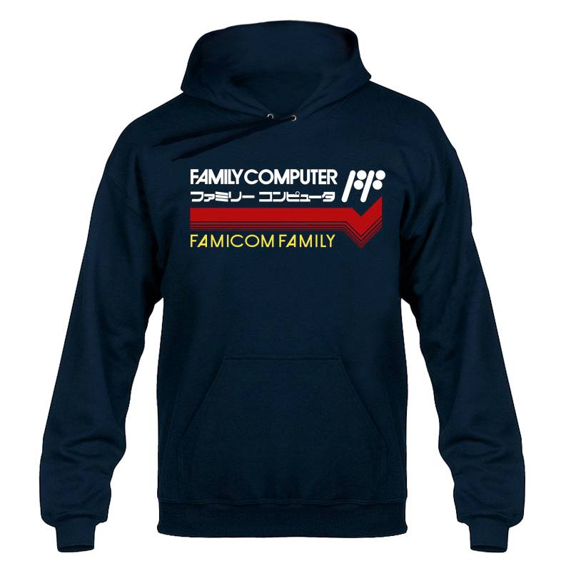 Famicom Familie Inspiriert Tribute Hoody Hoodie Kapuzenpullover Marineblau Famicom Familie Inspiriert Tribute Hoody Hoodie Kapuzenpullover Marineblau von nerdkeyz