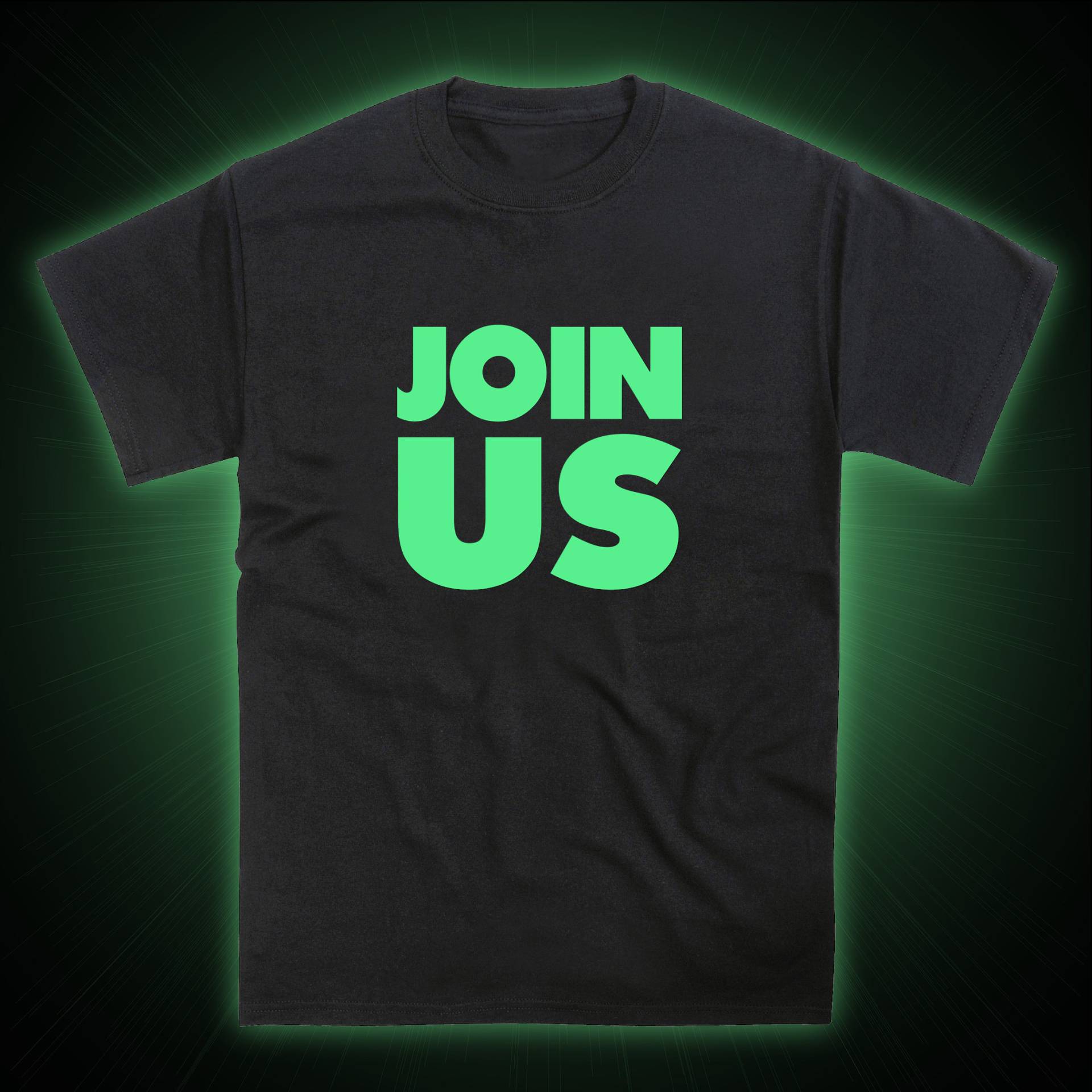 Glow in The Dark Logo Tshirt von nerdkeyz