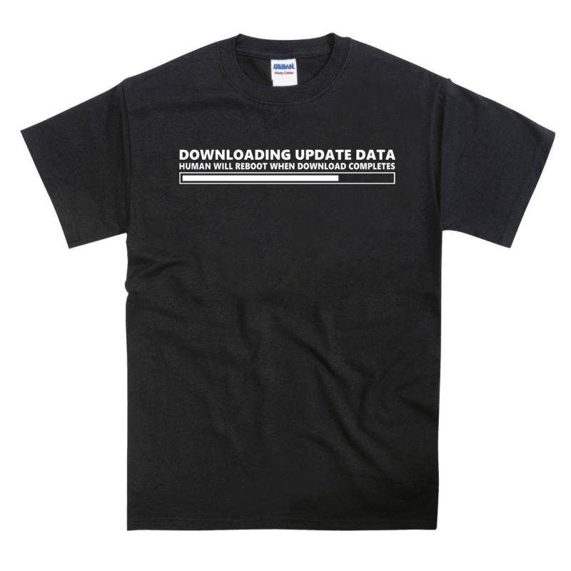 Human Update Firmeware Slogan Tshirt Human Update Firmeware Slogan Tshirt von nerdkeyz