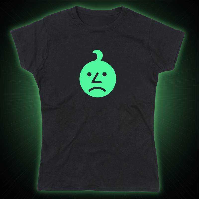 Ladies Ashens Sad Zwiebel Glow in The Dark Tshirt Ladies Ashens Sad Zwiebel Glow in The Dark Tshirt von nerdkeyz