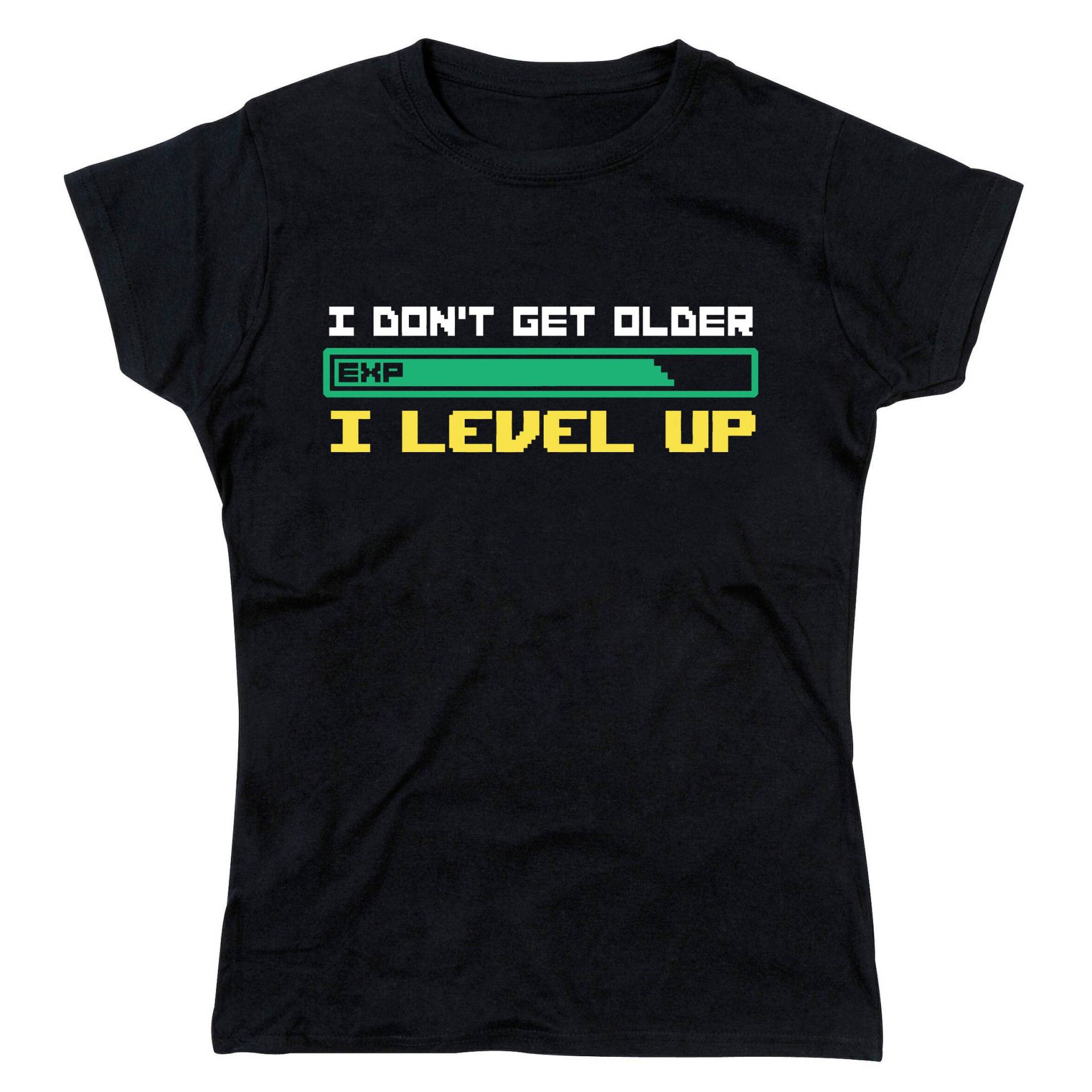 Ladies I Don't Get Older Level Up Geburtstag Tshirt | Farbversion von nerdkeyz