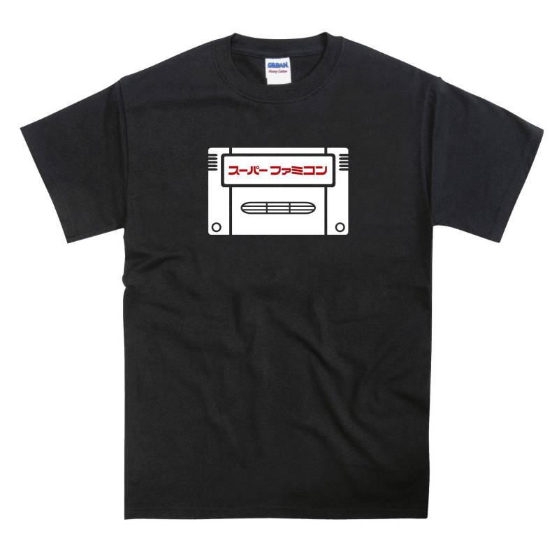 Snes Super Famicom Patrone Tribut T-Shirt Snes Super Famicom Patrone Tribut T-Shirt von nerdkeyz