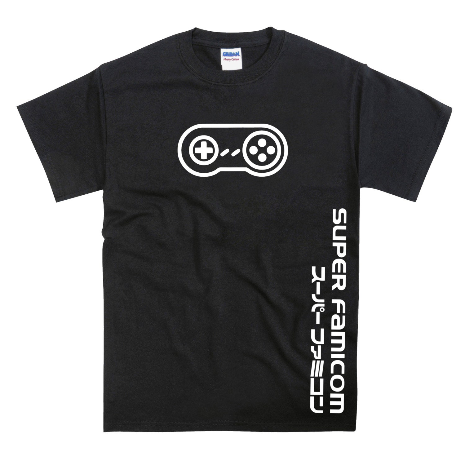 Snes Super Famicom Vertikaler Joypad Tribut Tshirt von nerdkeyz