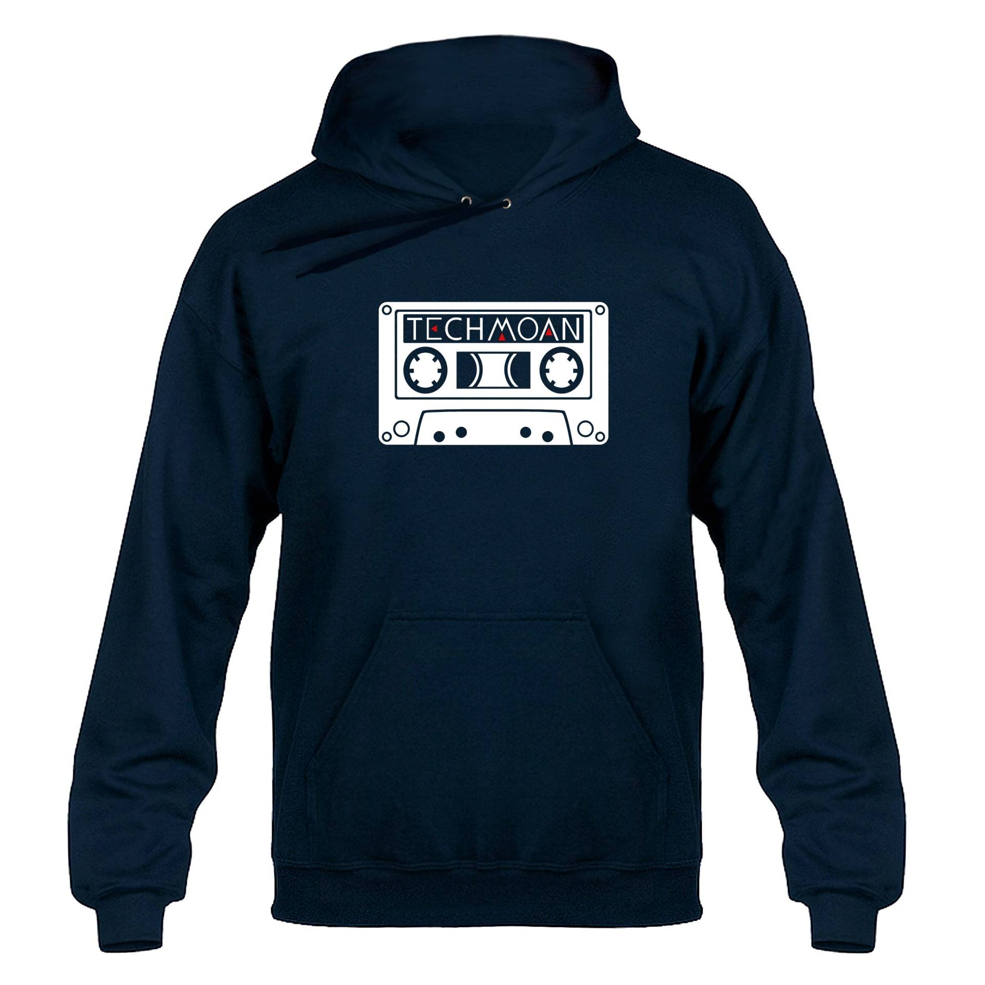 Techmoan Kassette Tape Logo Hoody Hoodie Kapuzenpullover Marine Blau Techmoan Kassette Tape Logo Hoody Hoodie Kapuzenpullover Marine Blau von nerdkeyz