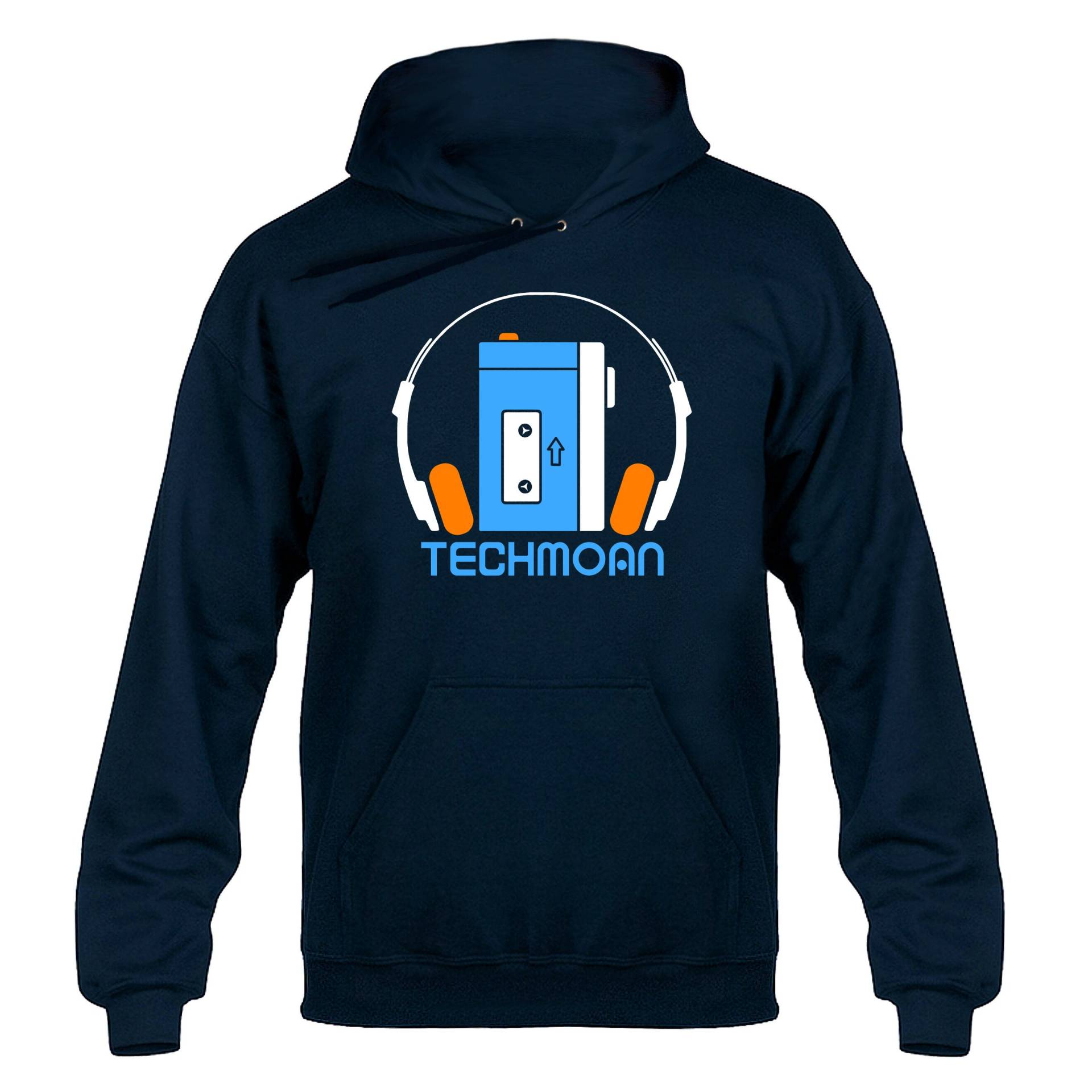 Techmoan Walkman Player Hoody Hoodie Kapuzenpullover Navy Blau Techmoan Walkman Player Hoody Hoodie Kapuzenpullover Navy Blau von nerdkeyz