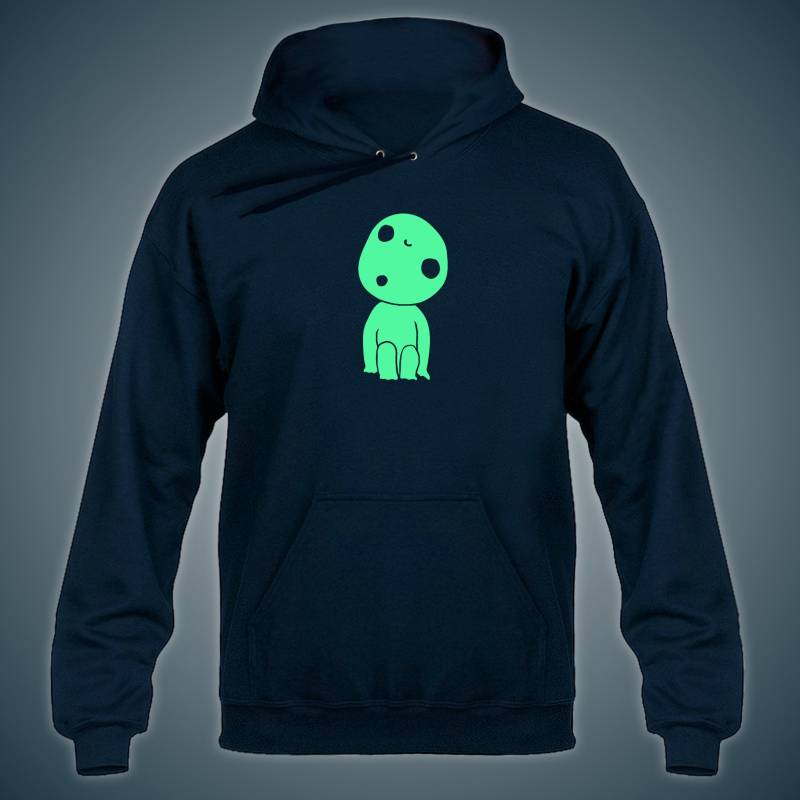 Waldkind Geist Glow in The Dark Hoody Hoodie Kapuzenpullover Marineblau Waldkind Geist Glow in The Dark Hoody Hoodie Kapuzenpullover Marineblau von nerdkeyz