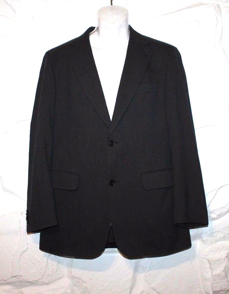 Vintage Braun & Blau Gestreift Stoff Kg Get Prestige Tailored Fit Jacke Blazer Größe 38R von neringasvintageshop