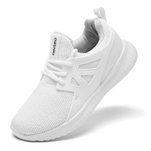 nerteo Mädchen-Schuhe, Schlupfschuhe, Jungen, Kinder, Sneaker, leicht, Tennis, Laufen, Walking, Fitnessstudio, modische Schuhe für kleine Kinder/große Kinder, Weiß, 3.5 Big Kid nerteo Mädchen-Schuhe, Schlupfschuhe, Jungen, Kinder, Sneaker, leicht, Tennis, Laufen, Walking, Fitnessstudio, modische Schuhe für kleine Kinder/große Kinder, Weiß, 3.5 Big Kid von nerteo