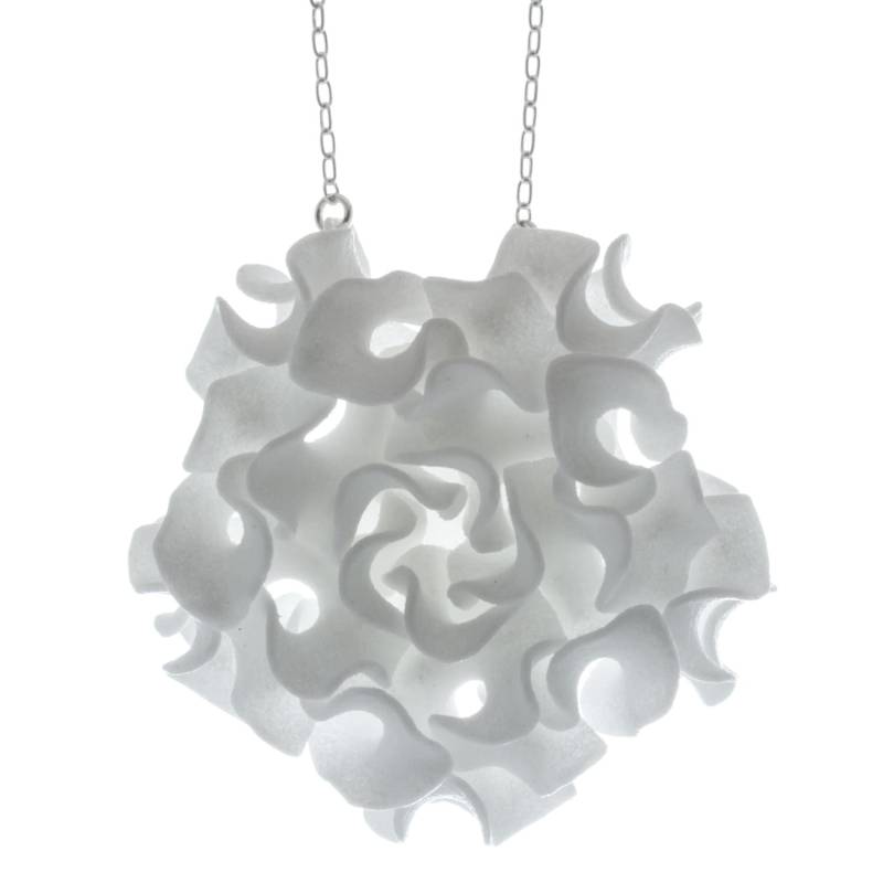 Aktina Anhänger 3D Gedruckt Nylon, Sterling Silber Kette Aktina Anhänger 3D Gedruckt Nylon, Sterling Silber Kette von nervoussystem