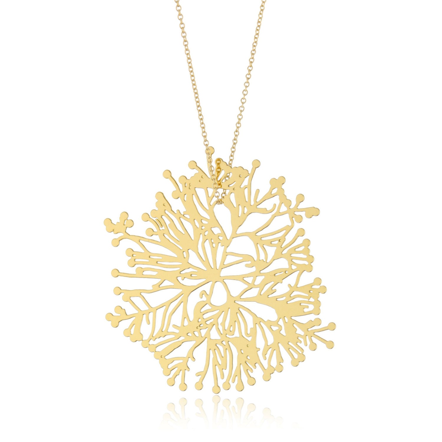 Algen-Bloom-Anhänger | Gold Algen-Bloom-Anhänger | Gold von nervoussystem