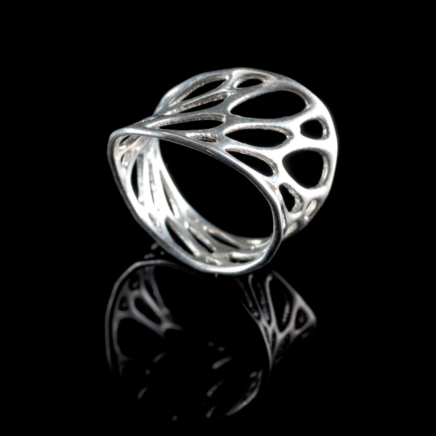 Einlagiger Silberring Einlagiger Silberring von nervoussystem