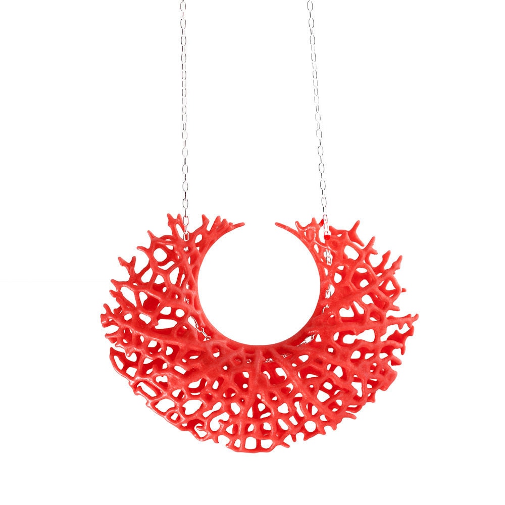 Gefäß-Anhänger | Roter 3D Gedruckter Nylon Gefäß-Anhänger | Roter 3D Gedruckter Nylon von nervoussystem