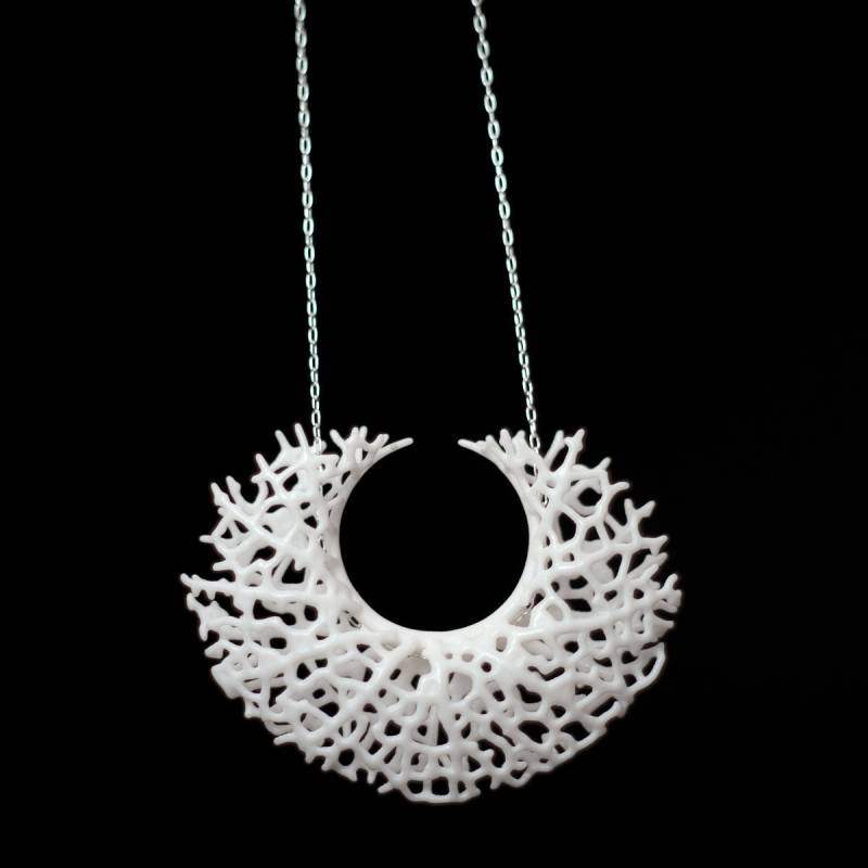 Gefäß-Anhänger | Weißes 3D Gedrucktes Nylon Gefäß-Anhänger | Weißes 3D Gedrucktes Nylon von nervoussystem