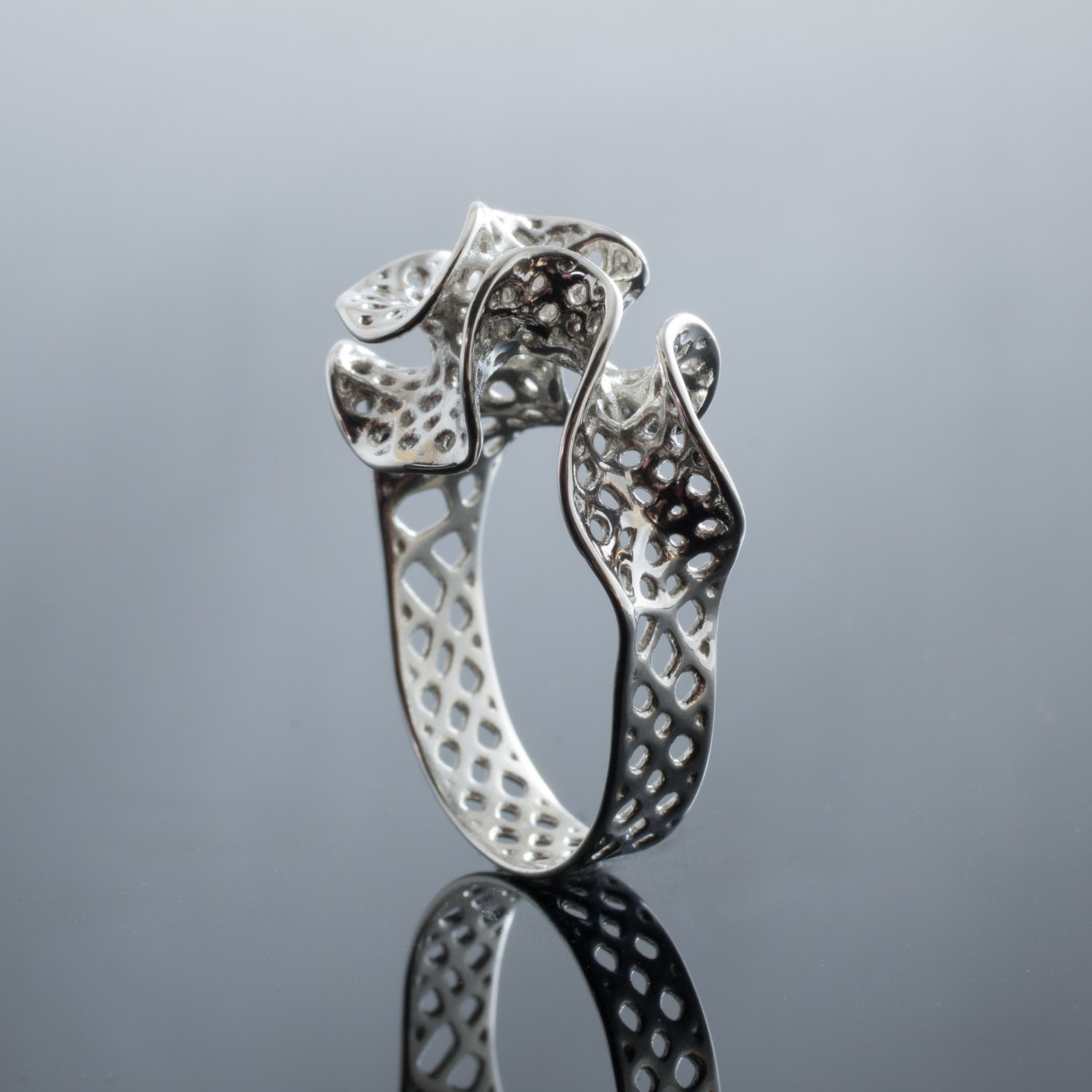 Silber Bryozoa Ring Silber Bryozoa Ring von nervoussystem