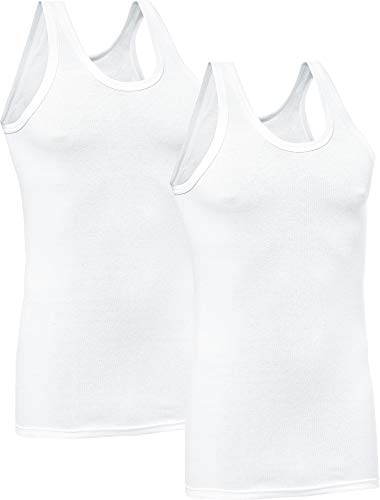 Schöller Herren-Unterhemd 2er-Pack weiß Größe 7 von nestos