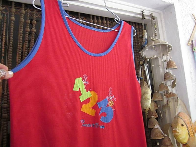 Süße Rote Weste Stil Tunika/Kleid in Blau Getrimmt, Bestickt Und Gepatcht, Vintage - Medium Bis Large von netanela98